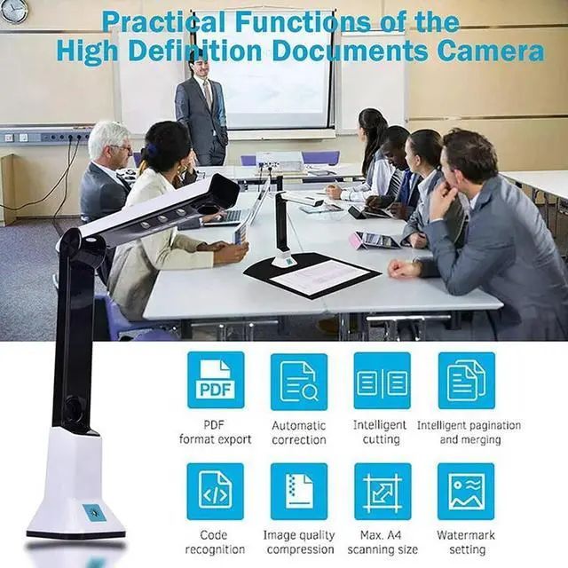 Alt view image 2 of 4 - Ruth's sister 3X Document Camera For Teachers, Portable USB Document Camera Scanner With Stand 8MP HD A4 Format Doc Cam Photo Scanner