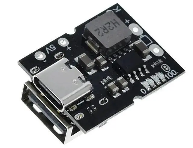 Main image of Type-C USB 5V 2A Boost Converter Step-Up Power Module Lithium Charging Protection Board DIY Charger,with Welding-AB01
