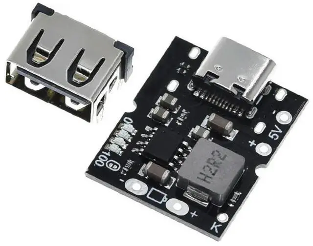 Main image of Type-C USB 5V 2A Boost Converter Step-Up Power Module Lithium Charging Protection Board DIY Charger,No Welding-AB01
