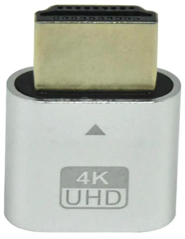 Main image of -Compatible 4K Dummy Plug with LED Light for Graphics Cards, PC Accessories,Desktop/Laptop Vistual Display Adapter B-AB01