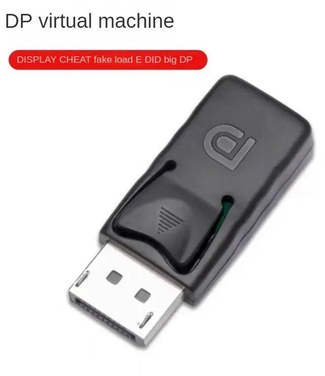 Main image of 1Pcs 4K Displayport Dummy Plug DP Virtual Display Adapter Graphics Video Card Cheater EDID Headless Ghost Emulator-AB01