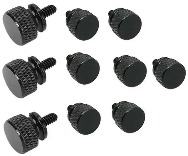 Main image of 10Pcs/Lot UNC6 -32 M3.5 Hand Screw for GPU Holder PSU Computer Case Side Panel Screws PC Assemble WaterCooling Black-AB01