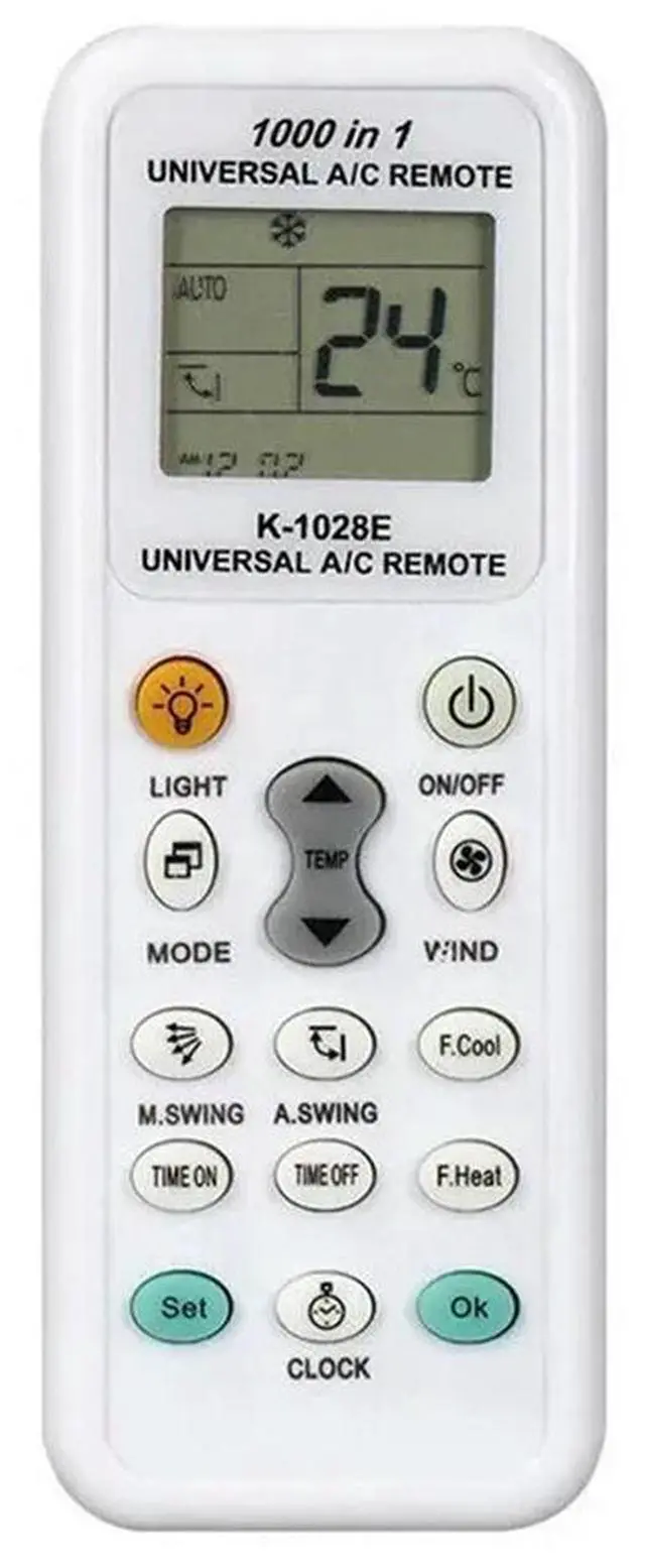 Main image of K1028E 1000 In 1 Universal Remote Control LCD Controller For Air Conditioner Low Power Consumption Remote Controller