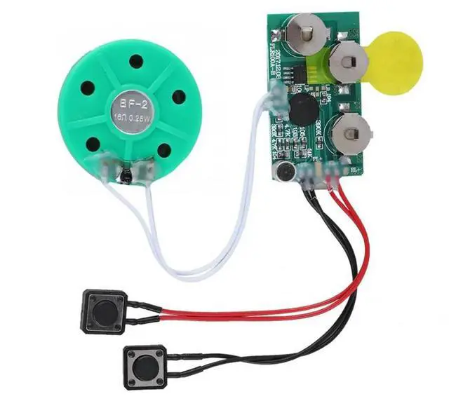 Main image of DIY Voice Module Card 4 Minutes Recording Playback Voice Sound Chip Voice Greeting Card for Holiday Luggage Replacement-AB01