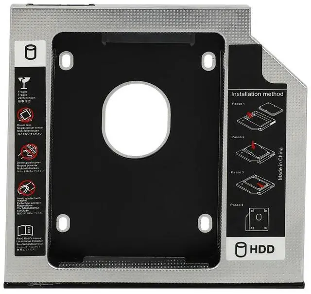 Main image of 2Nd HDD SSD Hard Drive Caddy Tray Replacement For T420 T430 T510 T520 T530 W510 W520 W530, Internal Laptop CD/DV