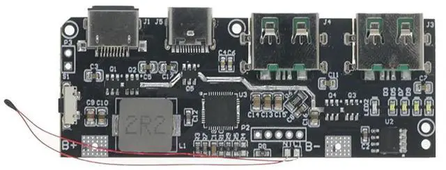 Main image of QC4.0 QC3.0 LED Dual USB 5V 4.5A 22.5W Micro/Type-C USB Mobile Power Bank Charging Module Temperature Protection,B-AB01