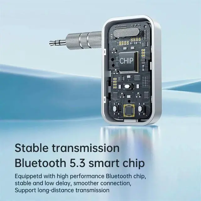 Main image of Bluetooth 5.3 Transmitter Receiver Adapter Wireless Audio for Car Music Headphone Speaker 3.5mm Jack AUX Audio Adapter-AB01