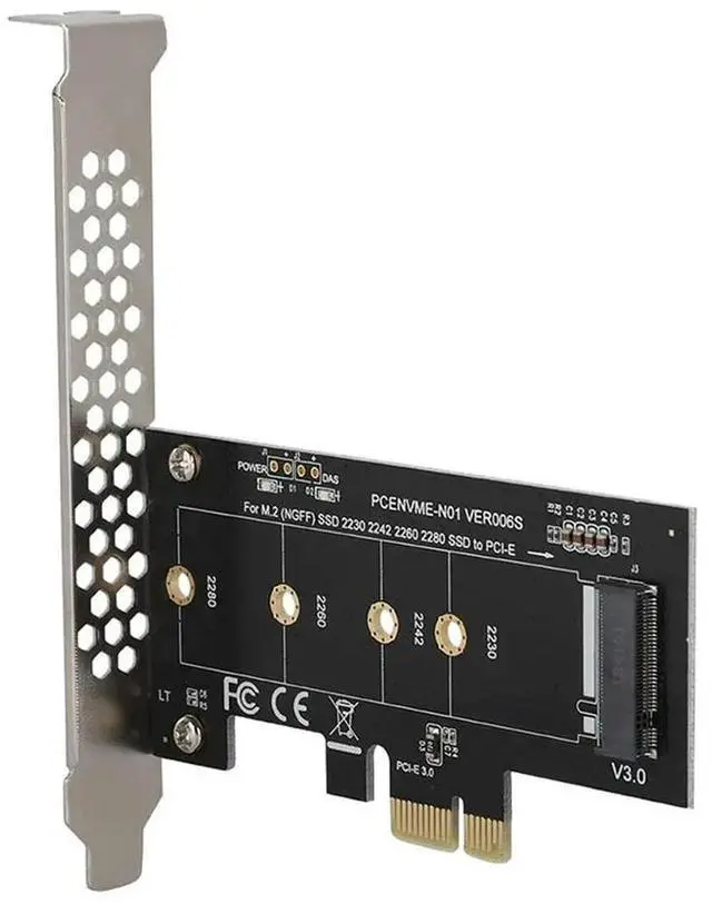 Main image of M.2 PCIe Adapter, M.2 to PCI E3.0 X1 Expansion Card,M2 SSD NGFF NVME(M Key) to PCIe 3.0 x 1 for Desktop PCI Express Slot-AB01