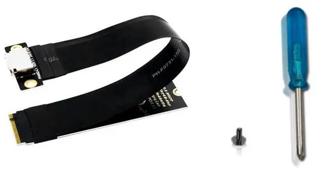 Main image of M.2 NVMe PCIE 4.0 to Oculink SFF-8611 SFF-8612 Female Adapter Cable Laptop External Graphics Card Extension Cable-AB01