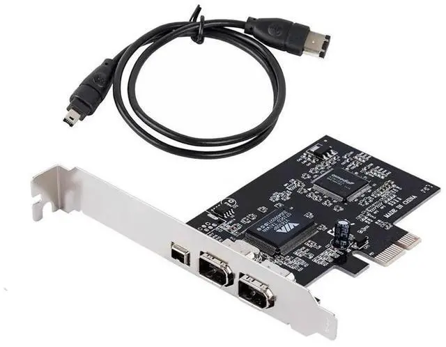 Main image of PCI-E Express Card, 1394a IEEE 1394b Controller Card Cable, High Speed Data Transfer, Video Editing, Audio Recording-AB01
