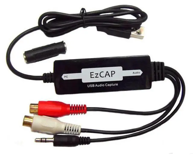 Main image of USB 3.5mm Audio Capture Grabber Edit Audio Cable to Digital for Recording Analog to CD/MP3 Converter-AB01