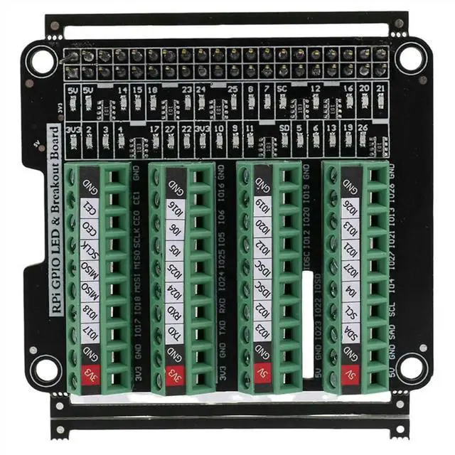 Main image of GPIO LED Terminal Block Breakout Board for A+ 3A+ B+ 2B 3B 3B+ 4B-AB01