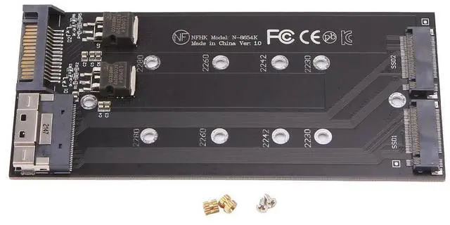 Main image of SFF-8654 8I Split Card X8 to VROC Dual NVMe M.2 NGFF to Slimline NVME PCIe SSD SATA Adapter for Mainboard-AB01