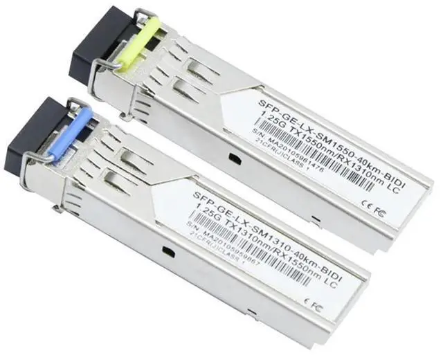 Main image of 1Pair Gigabit Fiber SFP Module 1.25G Single Mode 40km LC 1310nm/1550nm Compatible with Multiple Types of Switches-AB01