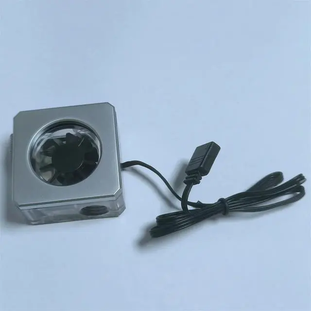 Main image of Water Cooling Flow Meter RGB Water Flow Meter G1/4inch Flow Meter System for PC Gaming Water Cooling Building Silver-AB01