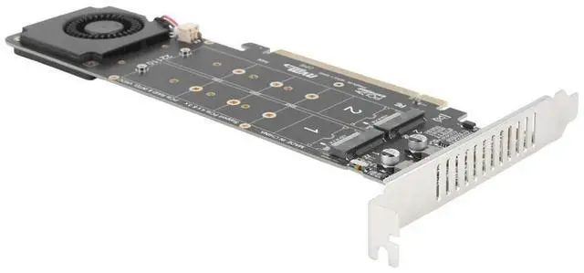 Main image of Adapter Card PCIeX16 to M.2 M-Key NVMEx4SSD Array Expansion Adapter Splitter Card 2U Server Accessories-AB01