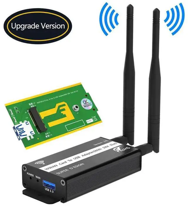 Main image of M.2 B Key to USB 3.0 Adapter Wireless M2 Card Converter with SIM Card Slot Support WWAN/LTE/3G/4G NGFF WiFi Module for Laptop PC