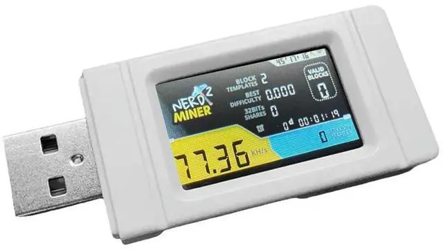 Main image of Nerdminer USB Miner 77KH/S with Color Screen BTC Solo Lottery Mining Miner Mini Bitcoin BTC Miner Nerd Miner-AB01