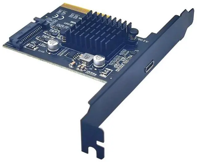 Main image of PCIe to Type-C PCI Express PCI-E 4X to USB3.2 GEN2X2 20Gbps TYPE-C Expansion Card ASM3242 Adapter-AB01