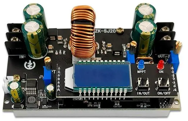 Main image of -SJ20 Automatic Step Up Down Module MPPT with LCD Display Buck Boost Converter Power Supply Module Adjustable Board-AB01