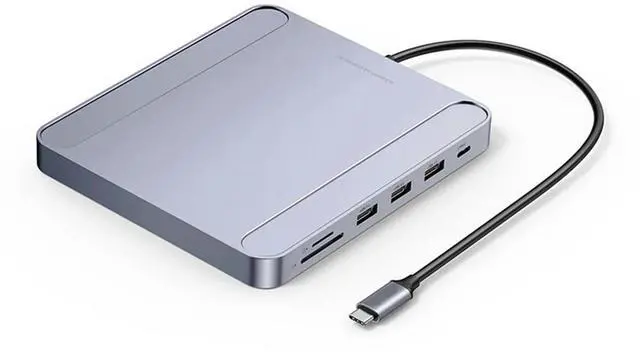 Main image of USB C Hub Docking Station Type-C to Gigabit Network Card 3-Port USB Card Reader for 2021 Accessories-AB01