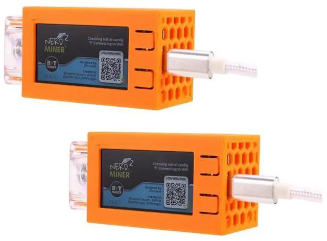 Main image of 2PCS Nerdminer V2 Pro Miner 78KH/S Mini BTC Solo Lottery Miner with Luminous Fan Bitcoin Lottery Mining Miner-AB01