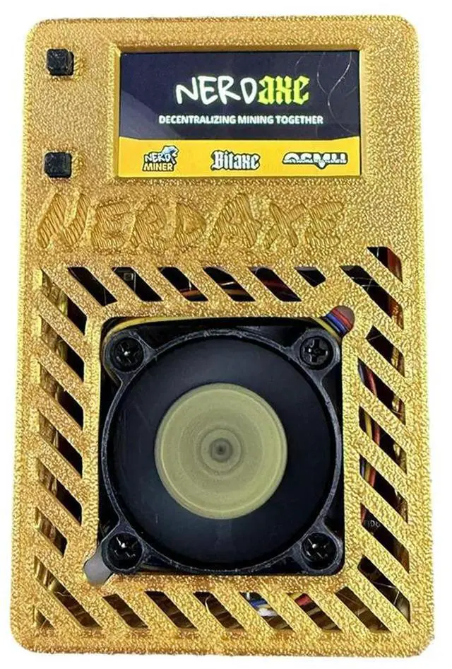 Main image of NerdAxe Miner with Display Nerdminer 500Gh/S S19XP BM1366 ASIC Bitcoin Micro-Miner Lottery Mining Miner AU PLUG-AB01