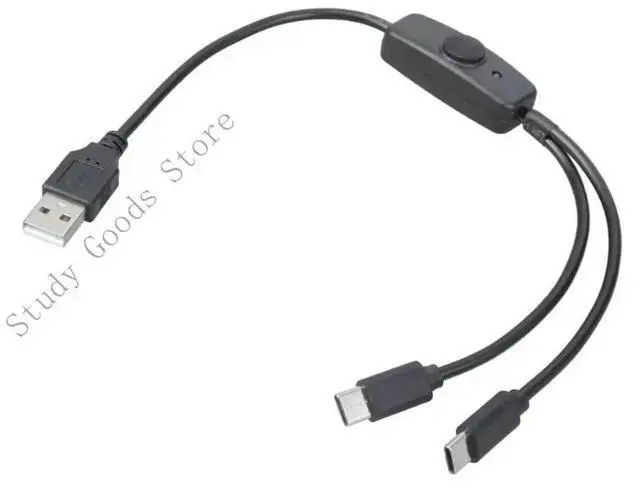 Alt view image 3 of 4 - Double USB C Splitter Cable Power 2 USB C Devices Multi USB Type C