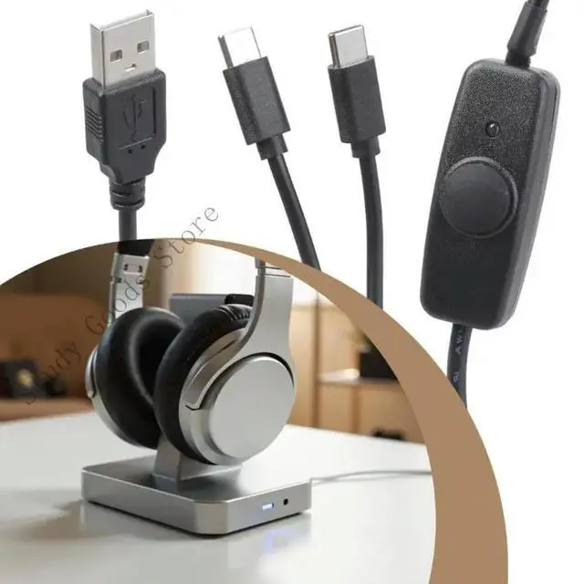 Alt view image 4 of 4 - Double USB C Splitter Cable Power 2 USB C Devices Multi USB Type C
