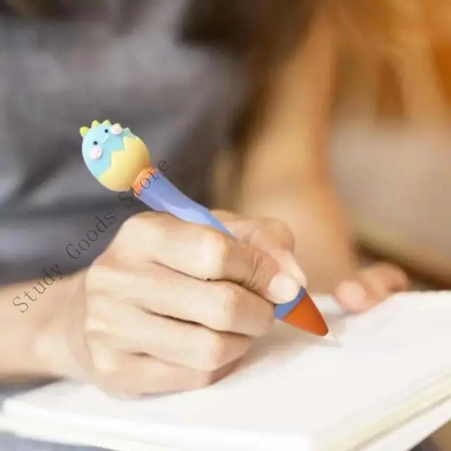 Alt view image 4 of 4 - 6Pcs Novelty Short Ballpoint Pen Ergonomic Grip Pen Christmas Stocking Fillers