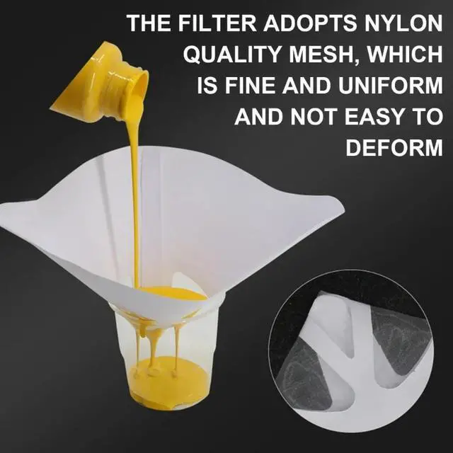 Alt view image 4 of 4 - Resin 3D Printer Paper Filter Photocuring Consumables Thicker White Paper Funnel Photo Curing 3D Printer Accessories