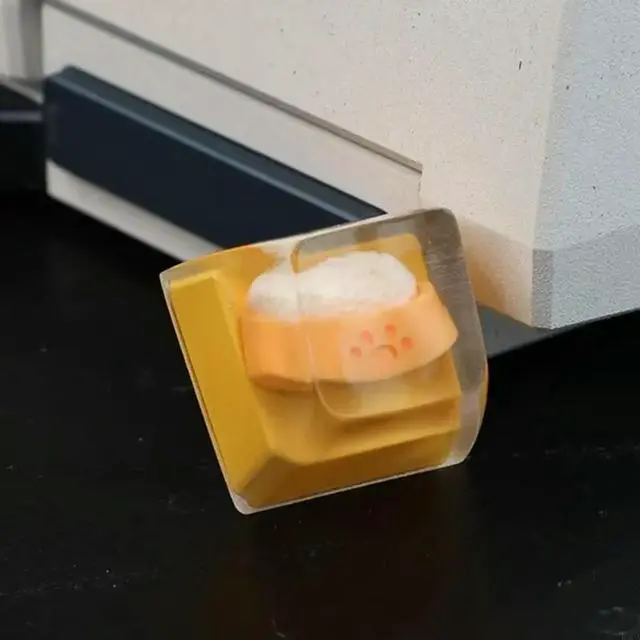 Alt view image 4 of 4 - Dog Bowl Keycaps DIY Personality Cartoon Keycap Replacement Bottom Keycaps Gift for Mechanical Keyboard Caps 3D Keycaps