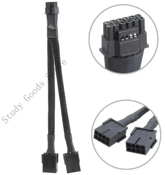 Alt view image 4 of 4 - Double 8Pin to 12+4Pin Converter Cable Cost Effective For RTX4070/4080 12VHPWR