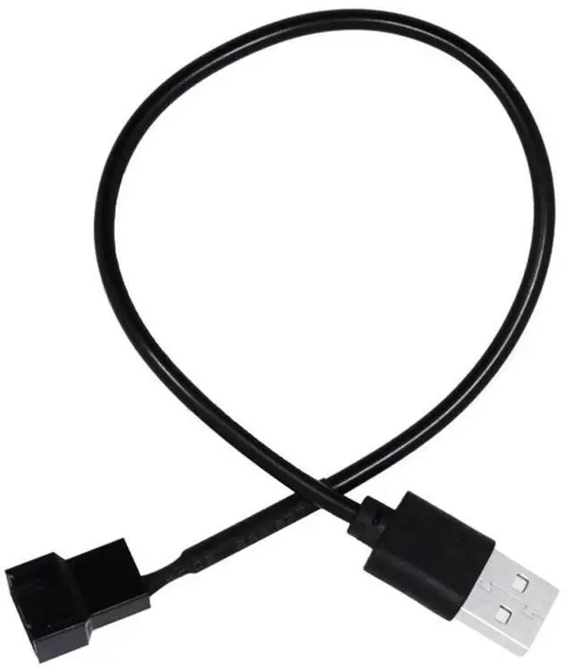 Main image of 4Pin Female to 5V USB Male USB Adapter Cable USB to 4Pin -Molex Fan Power Connector Computer Case Chassis Adapter Cord