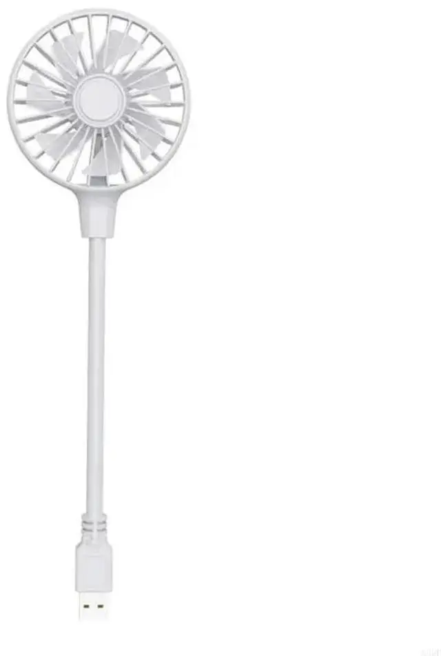 Main image of USB Desk Fan Adjustable Bendable Neck Designs 1 Speed Quiet for Home Office