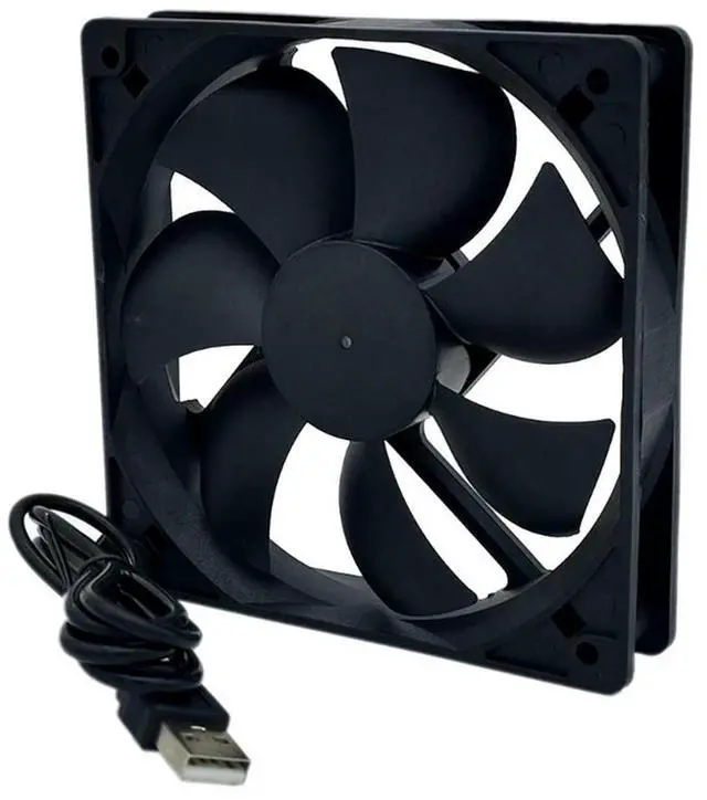 Main image of Spherical Bearing High Speed Fan Silent 12cm DC 5 V 0.25A 2 Pin DC Brushless Cooling Exhaust Fan 2200RPM for CPU Server