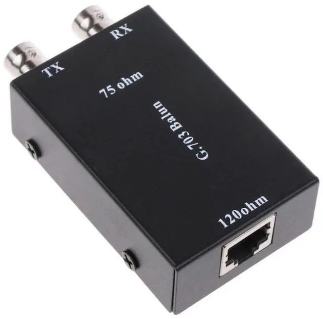 Main image of BNC to RJ45 Transmitter, E1 Converter, Balance to Unbalance, 75 ohm to 120 ohm impedance, G703 Coaxial