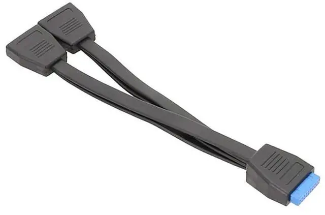 Main image of USB 3.0 19Pin/20Pin Splitter Cable for Motherboard Expansion Cable USB3.0 19Pin 1 to 2 Splitter 20CM