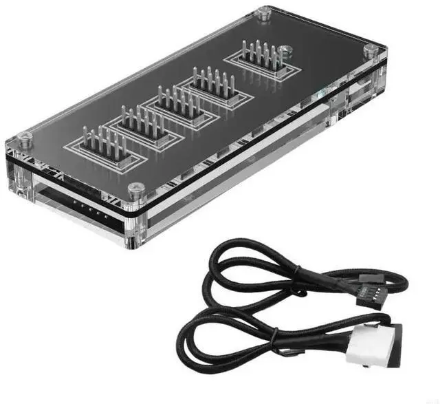 Main image of USB 9Pin Interfaces Header Splitter 1 to 4 Extension Cable Adapter 9Pin 1 to 4