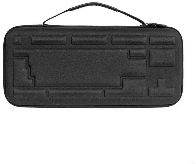 Main image of Protective Hard Shell Carrying Case For 75% 84 Key Keyboards With Convenient Storage For Cable And Mouse