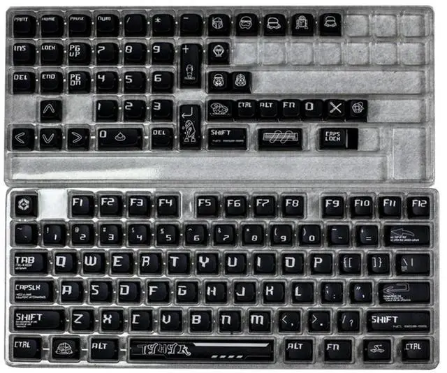 Main image of Black Knight Theme Keycaps MDA for Game Mechanical Keyboard Keycap Set