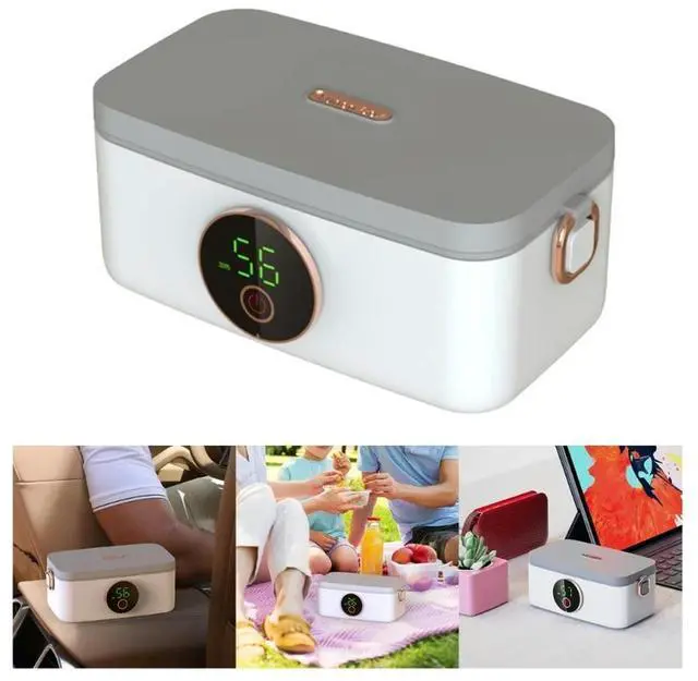 Main image of Portable Electric Lunch Box Food Heaters Lunch Warmer with 1L Removable Stainless Steel Container for Car Truck School