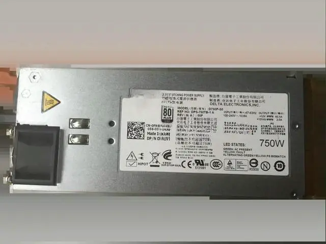 Main image of For R515 R715 Server Power Supply DPS-750TB-1A D750P-SO FN1VT