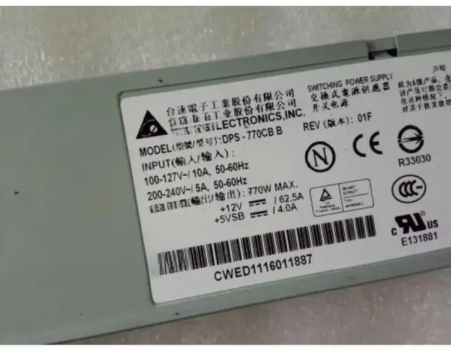 Main image of For R525 G3 Server Power Supply 770W Delta DPS-770CB B 36001952