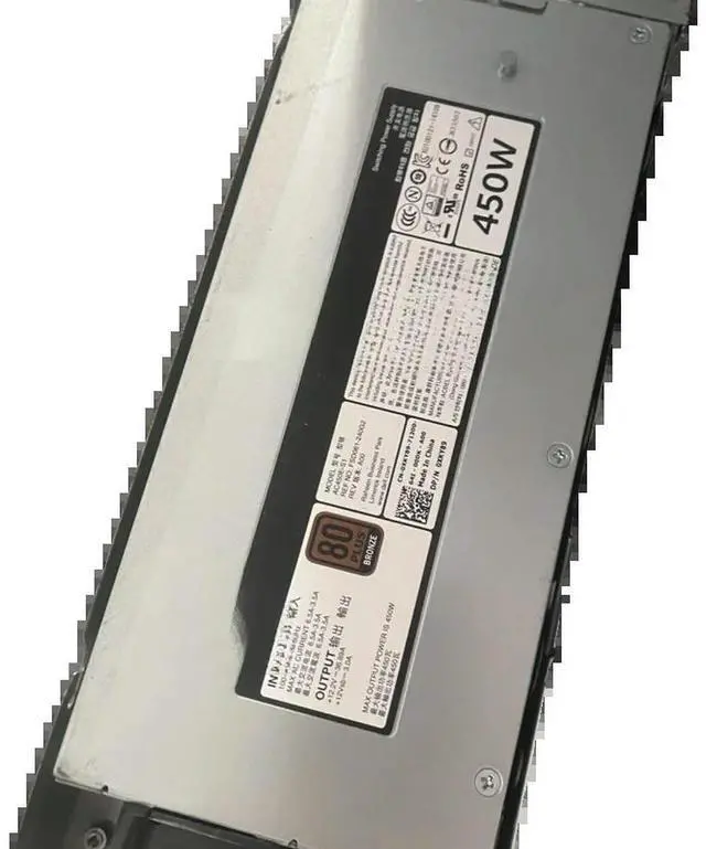 Main image of For R430 AC450E-S1 450W 0XKY89 Server Power Supply XKY89