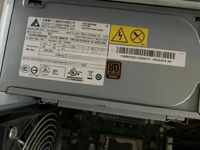 Main image of For TD340 server power supply DPS-625AB B FRU: 03X4319