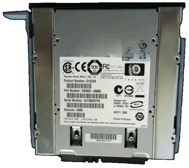 Main image of For 393484-001 DAT72 DDS5 SCSI tape drive Q1522B DW009-69201/60005