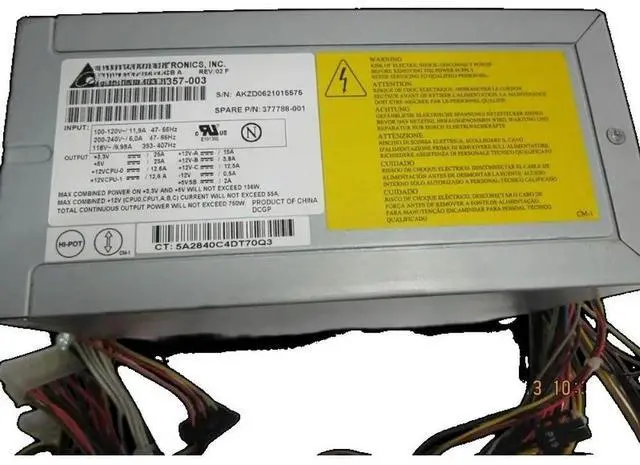 Main image of For XW9300 power supply 377788-001 372357-003 750W