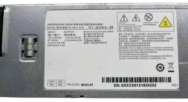 Main image of For PS-2801-9LR Server 800W Power Supply