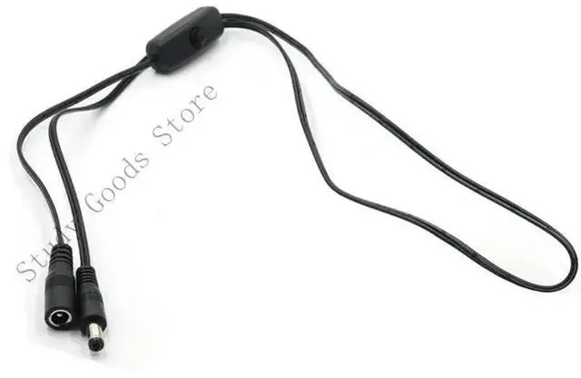 Alt view image 2 of 2 - DC5521 Power Cord Switches Male Female Connection for DIY Electronics Projects